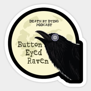 Button-Eyed Raven Sticker